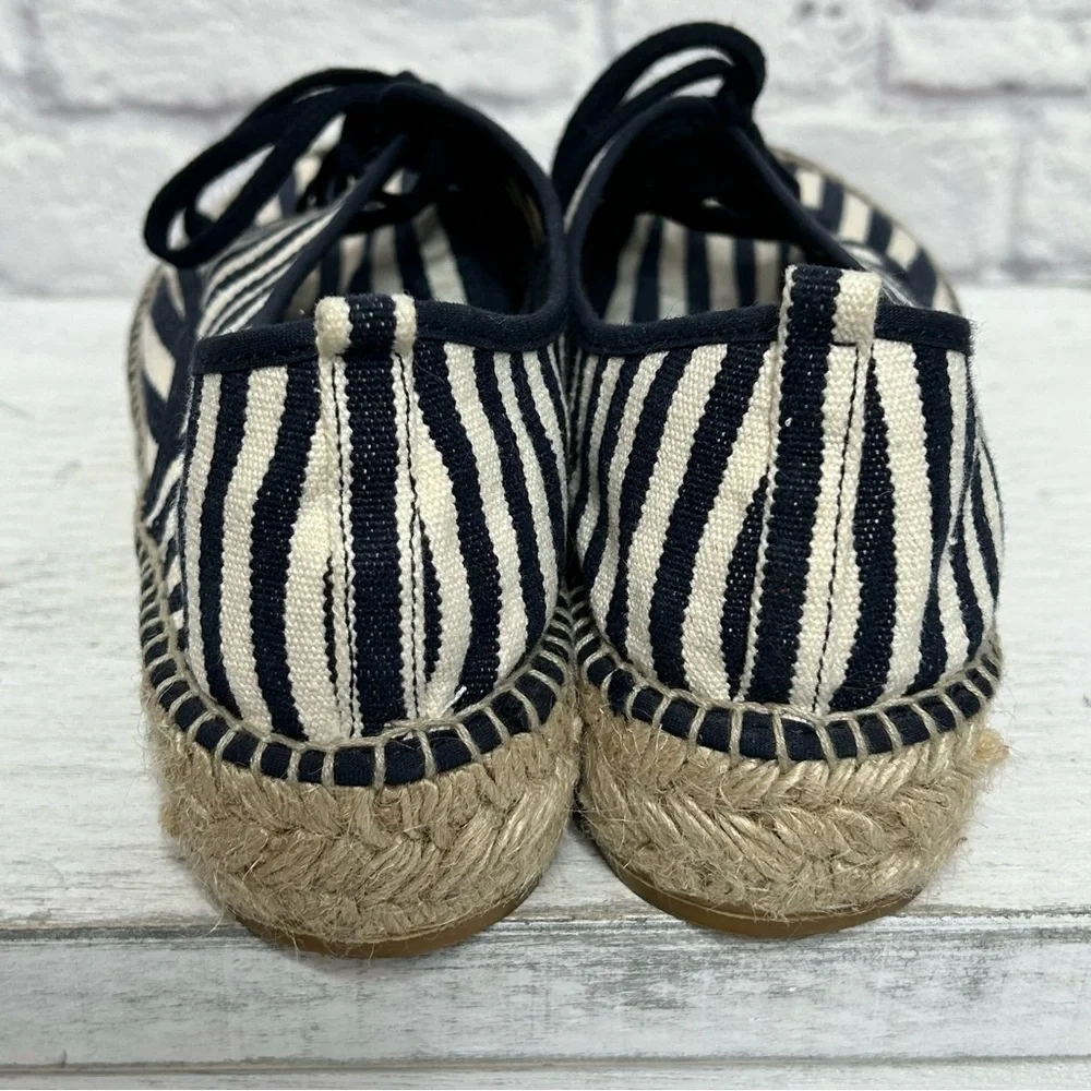 Loeffler Randall Alfie Navy Striped Espadrille Sneakers